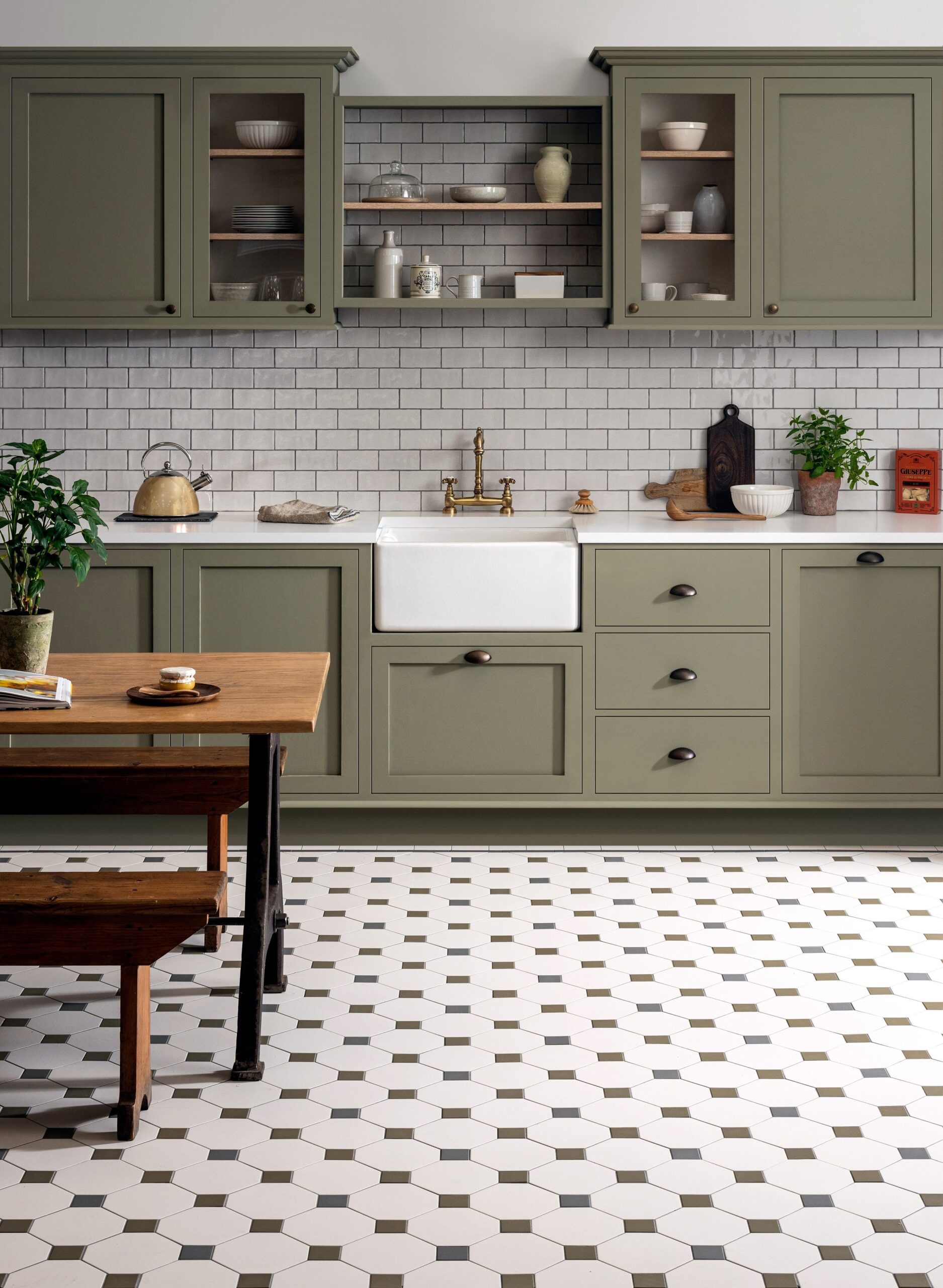 Kitchen Floors For A Picturesque House