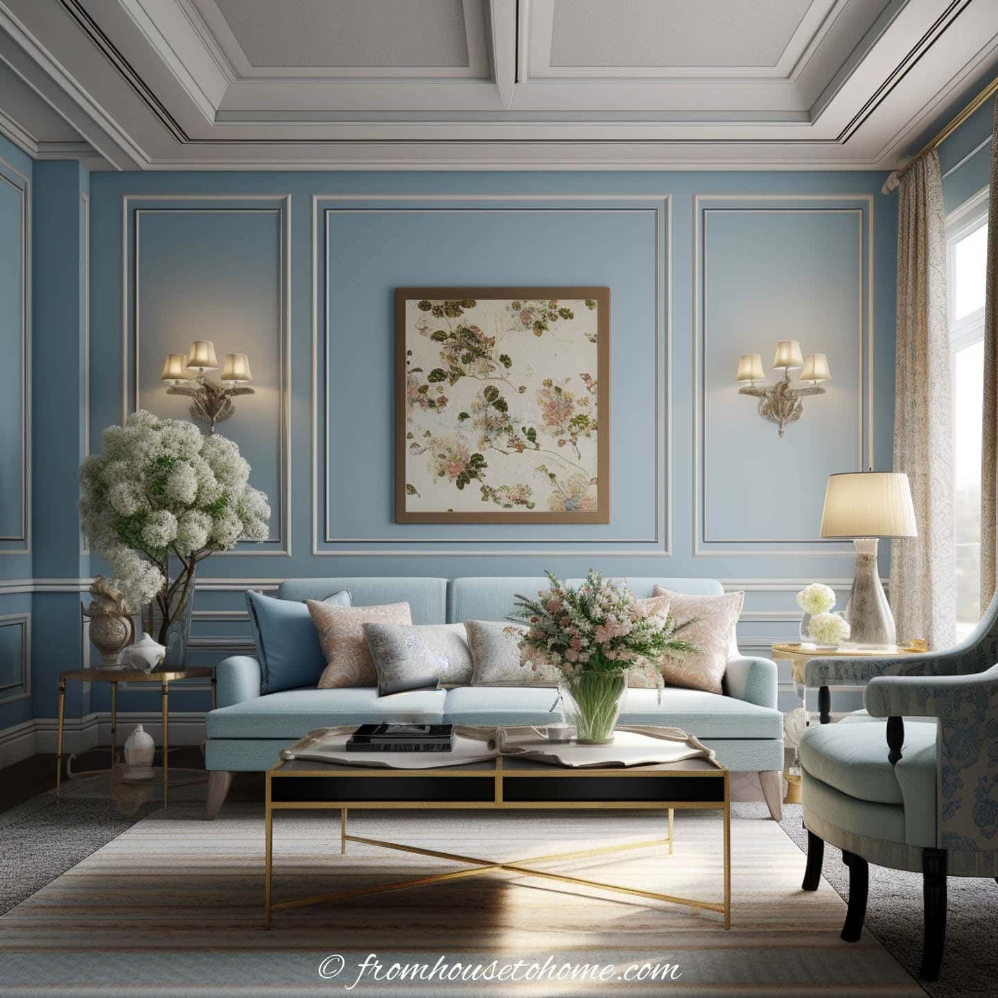 Finding Tranquility: Creating a Serene
Light Blue Living Room