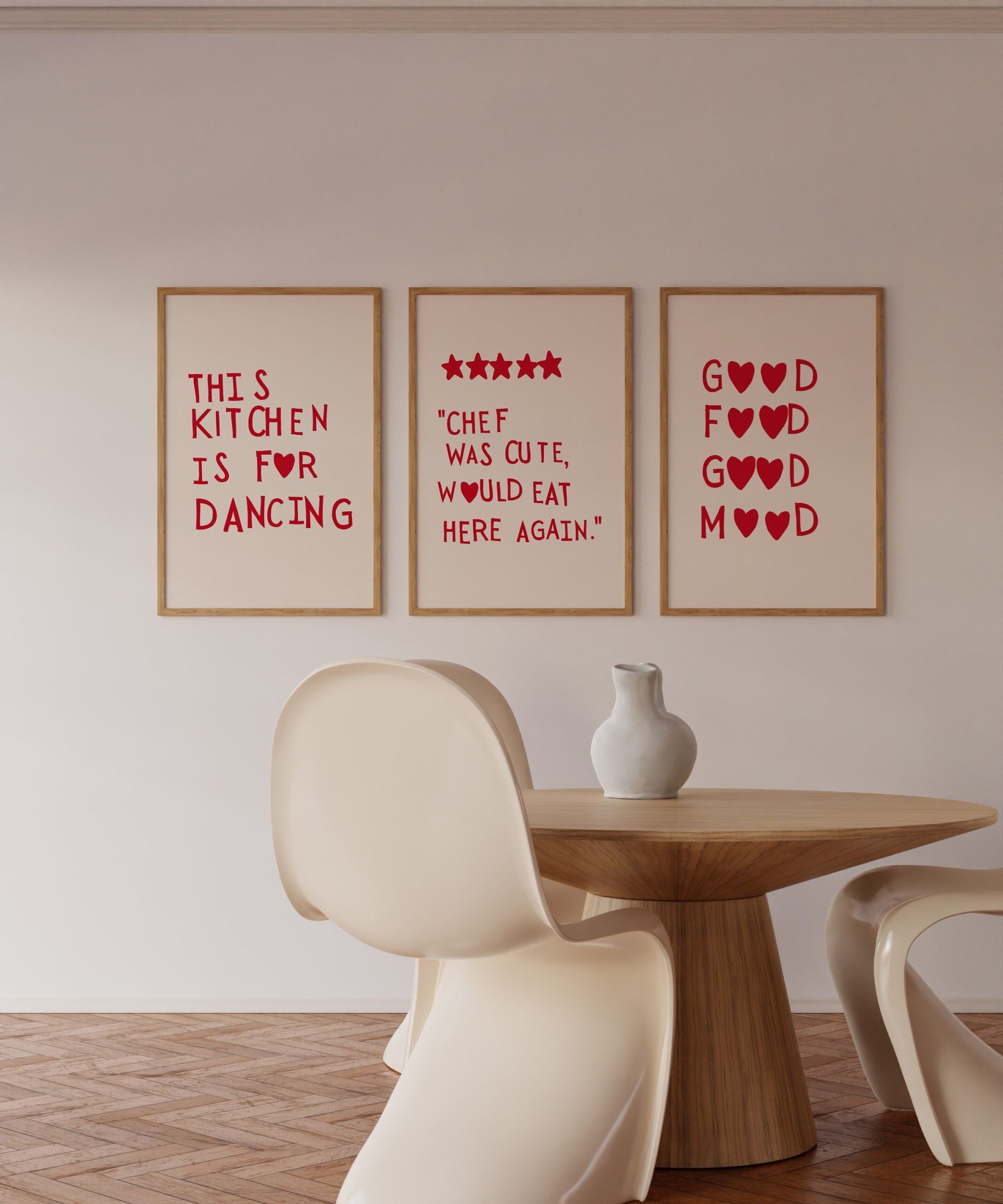 Red Hot Style: How to Decorate with a Red
Kitchen Wall