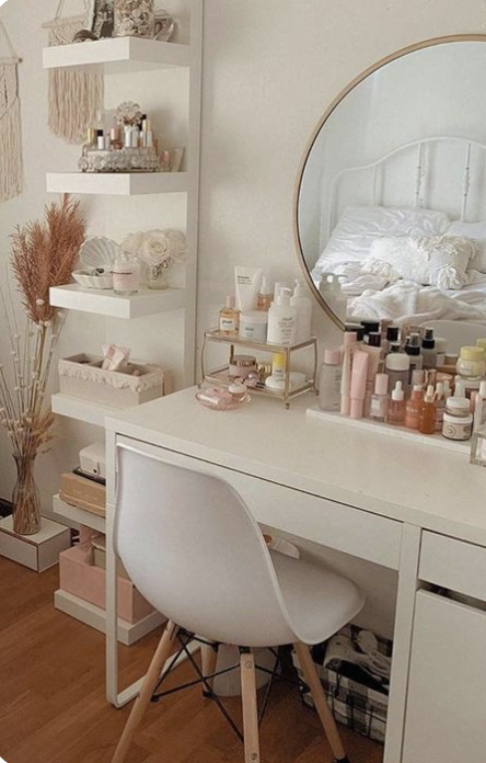 White Bedroom Vanity