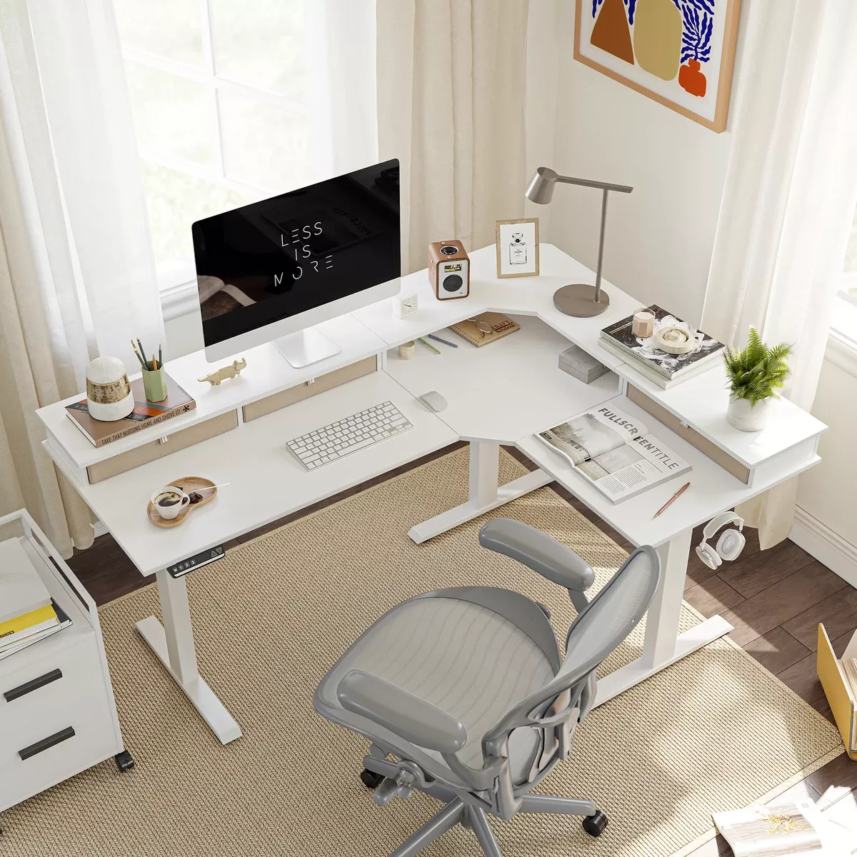 Desk with Drawers Offer Better  Organization