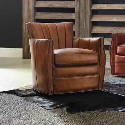 Leather Club Chair for Added Attraction