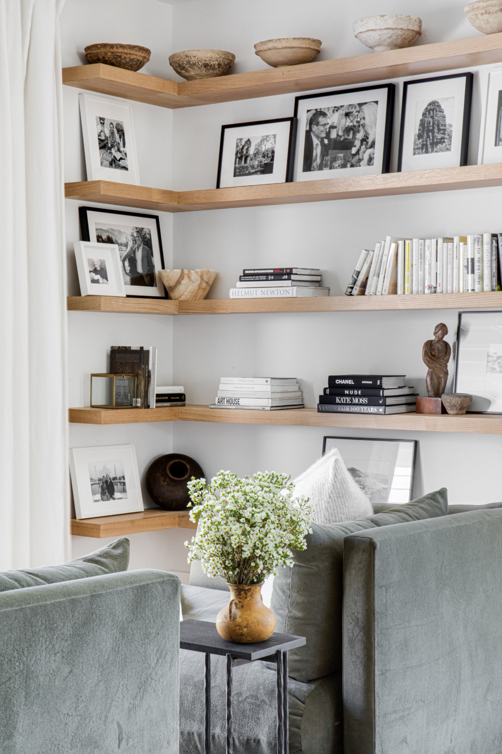 Living Room Shelves Add Personality to  Your Room