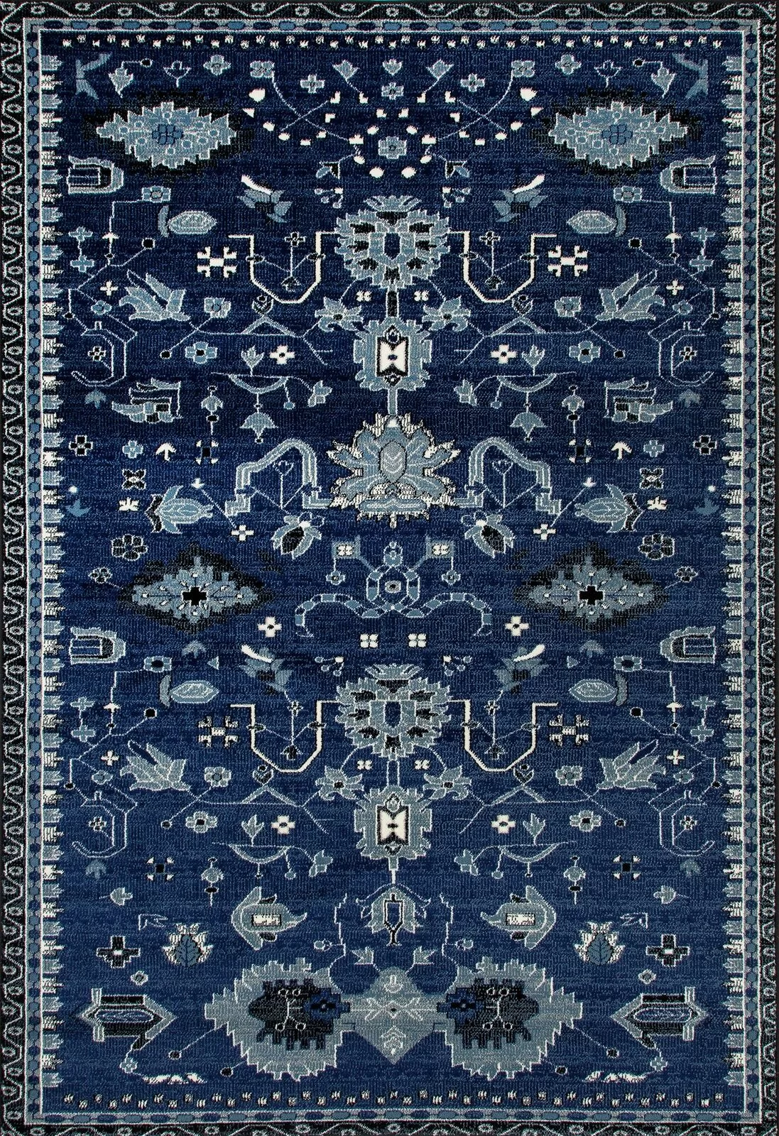 Navy Blue Rug  Reflects Tranquility