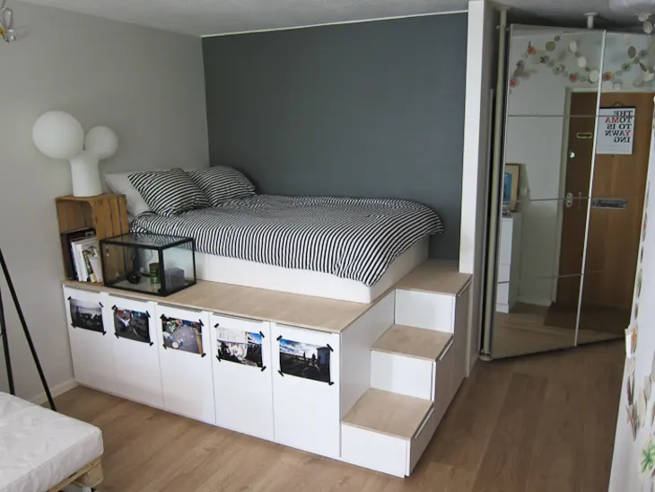Platform Beds with Storage for a Neatly  Organized Bedroom