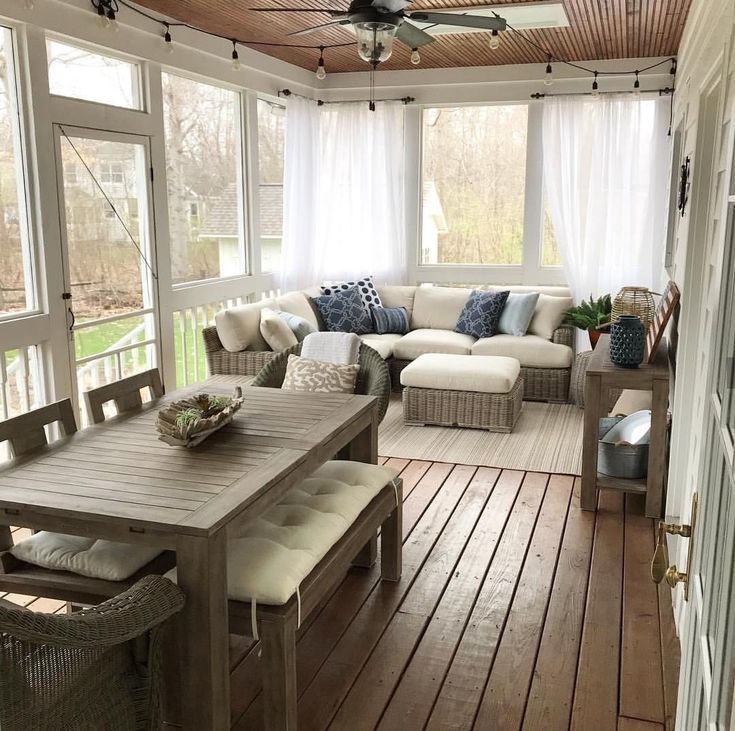 Enjoy living outdoors with comfort from porch furniture
