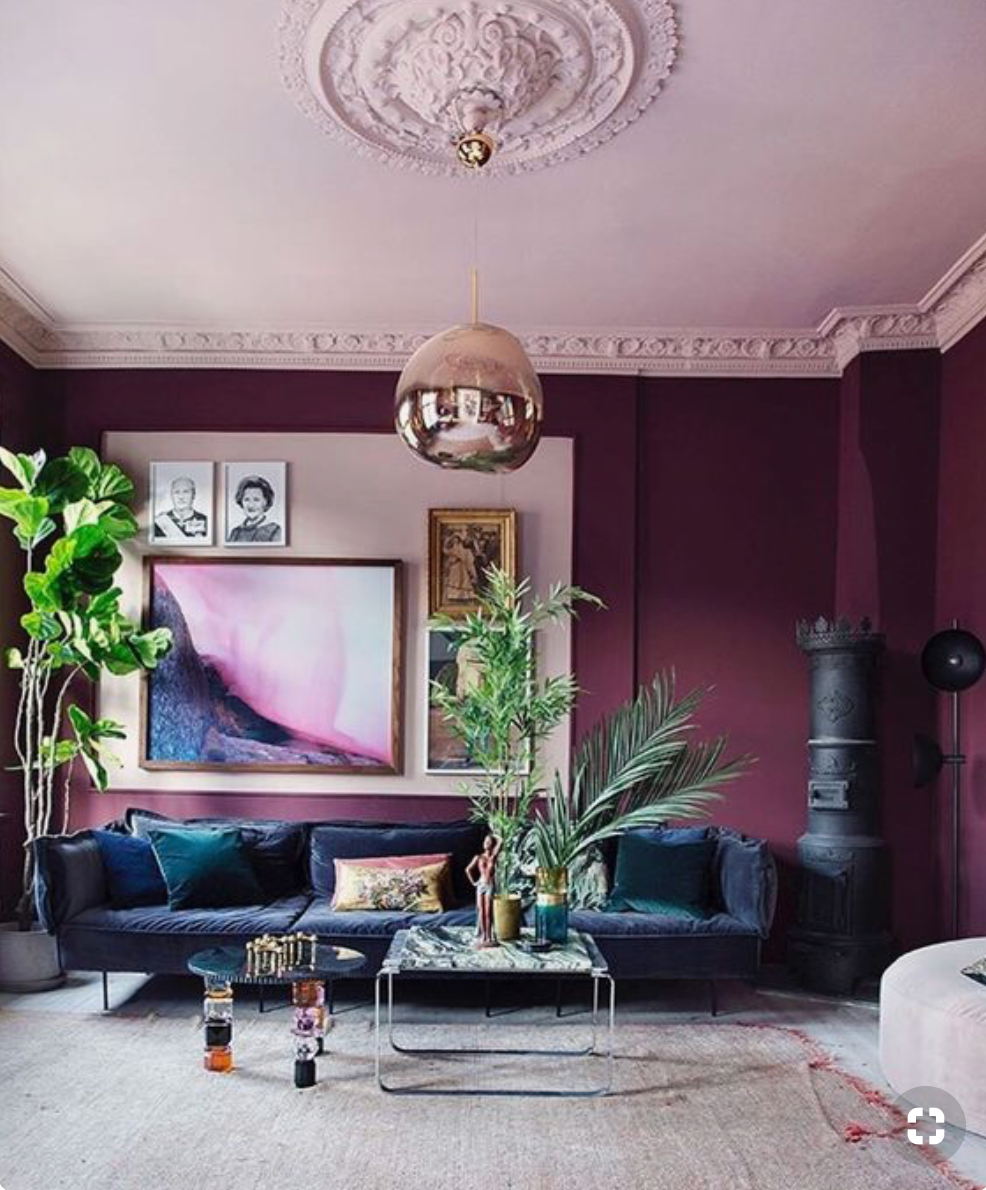 Purple Living Room Ideas for Trendy  Setting