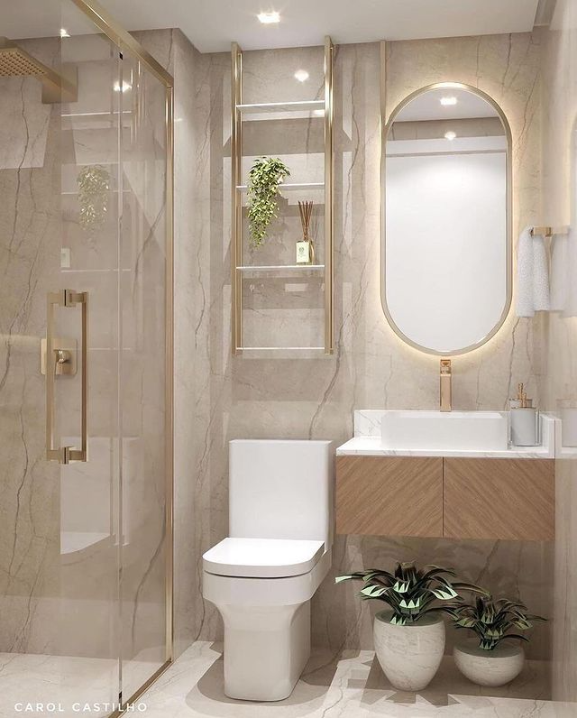 Choose the best small bathroom design for the makeover of the entire area