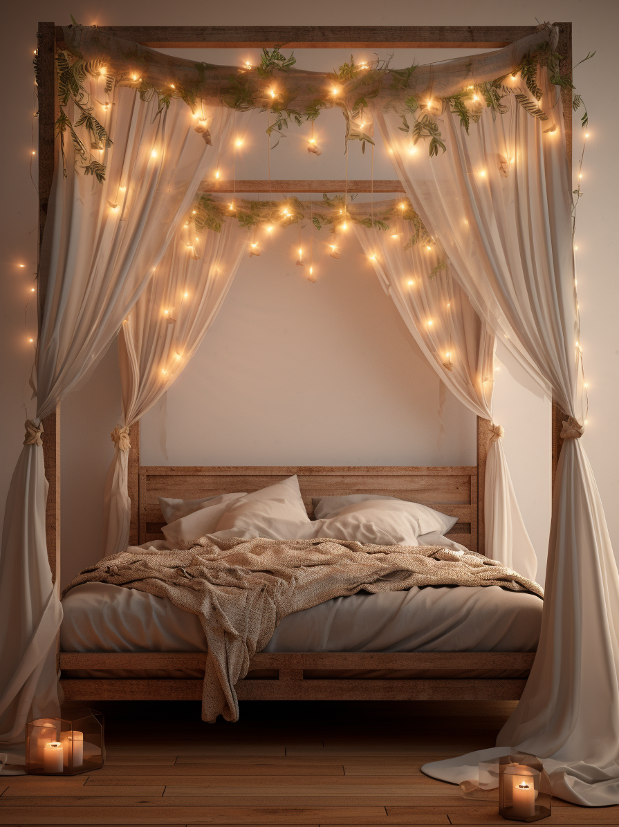 Remarkable string lights for bedroom ideas