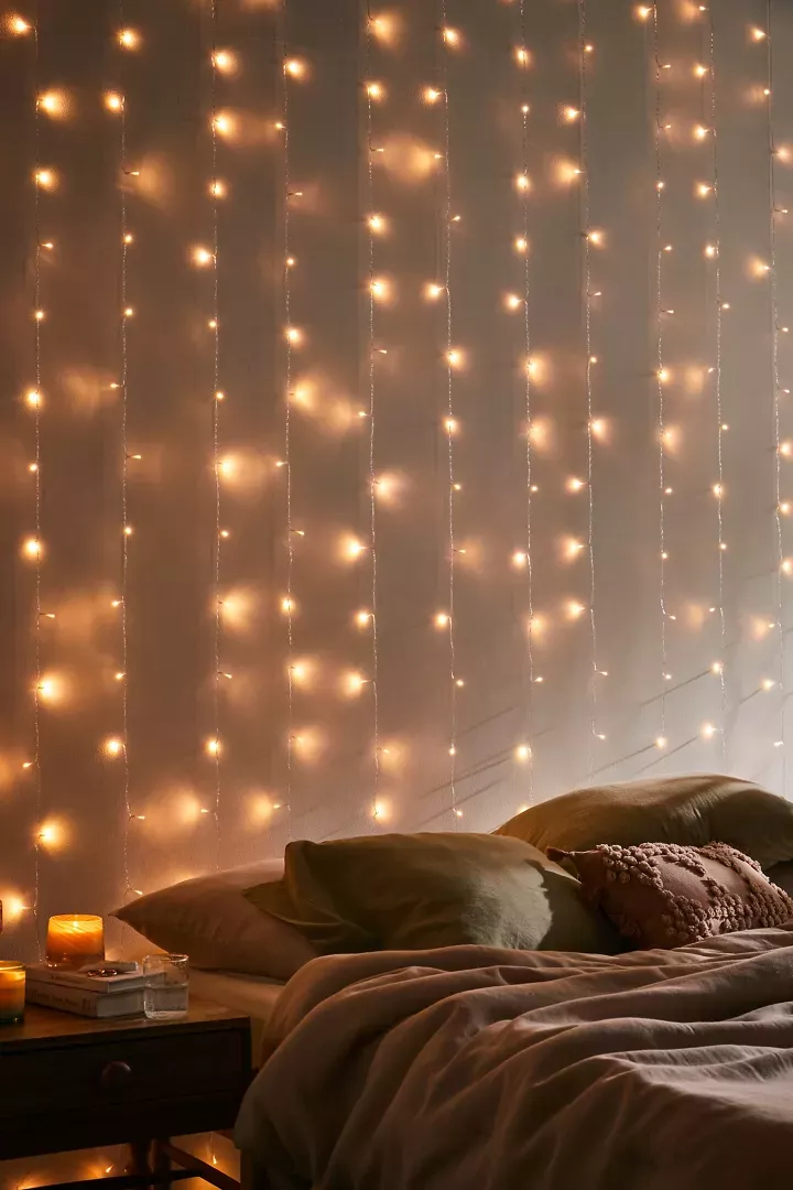 Remarkable string lights for bedroom ideas