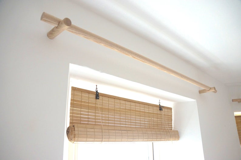 Wooden Curtain Poles for Adding Texture  to Your Windows