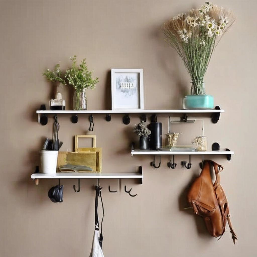 DIY Inspiration: Creative Ways to Customize Your ‌Wall Shelf With Hooks