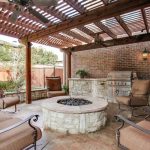 4 tags transitional porch with covered patio, gate, fire pit, raised beds, YNIHUEE