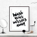 40% off bathroom quotes black and white by luciaandluciana on etsy BSQZZPQ