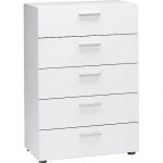 5 drawer dresser loft collection 5-drawer dresser, white BKKTTLR