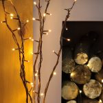 5 x 87cm decorative twig lights with 50 warm white leds by festive SYBRMWB