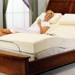 adjustable mattress adjustable bed with a memory foam mattress covered with fabric backed by GEZYUEV