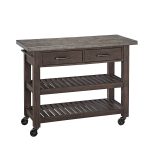 amazon.com - home styles concrete chic kitchen cart - kitchen islands u0026 UKCDHKR