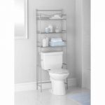 amazon.com : mainstays 3-shelf bathroom space saver, satin nickel finish : TRHMYRQ