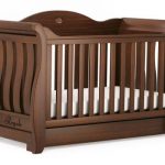 baby cot sleigh royale cot bed - english oak QDFNBDT