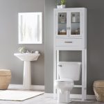 bathroom space saver belham living longbourn over-the-toilet space saver with removable legs |  hayneedle HIFRRQT