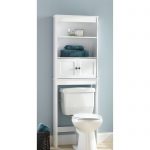 bathroom space saver hawthorne place white wood spacesaver bathroom shelf - walmart.com TSWLREK