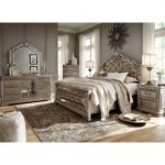 bedroom sets birlanny silver upholstered panel bedroom set TJUNSBT