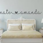 bedroom wall stickers name decal - name stickers - bedroom wall decal - bedroom decor GCDZUWM