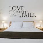 bedroom wall stickers vinyl wall sticker decal art - love never fails TUKNKHH