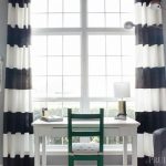 black and white striped curtains add chic style to any room. check YBVSUPY