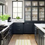 black kitchen cabinets contemporary small kitchens FGWDSBM