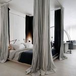 canopy bed curtains 8 stylish studio apartments to inspire your renovation ULGZCCR