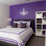 contemporary kids bedroom with purple bedroom involved white storage units NPQQAYB