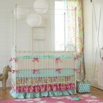 crib bedding for girls ... kumari garden crib bedding WTQGNBZ