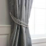 curtain tie backs 1 drapery tie-back silver beads UVSFSJI