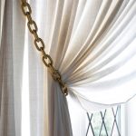 curtain tie backs how to make gold chain curtain tiebacks SOVJGMI
