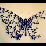 diy butterfly wall decor | wall decor idea | how to cut paper TZICWNJ