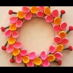 diy christmas wall decoration ideas : how to make christmas paper wreath | BYXVYZF