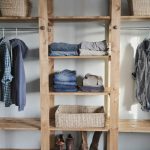diy closet ana white build a industrial style wood slat closet system with galvanized OLLAYIA