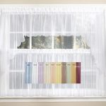 emelia sheer solid kitchen curtain - available in 11 colors PZMTCIG