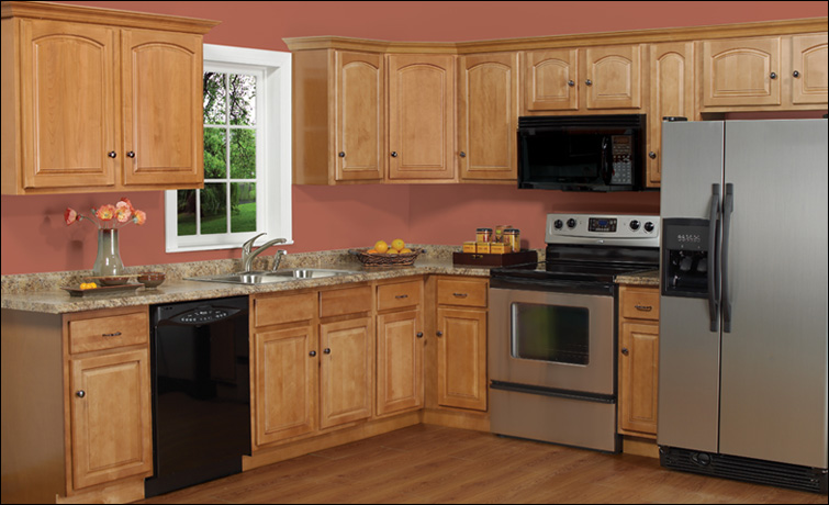 Matching Maple Kitchen Cabinets with Your Kitchen Setting ...