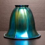 globe glass lamp shades | iridescent art glass bell replacement ESCTWEQ