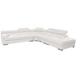 grace white leather sofa main image, 1 of 8 images. YREBYGS