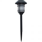 hampton bay black solar led pathway outdoor light (6-pack) YXYRLQG