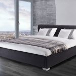 king size bed beliani water bed - super king size - full set - paris black-anthracite RSUJNPX