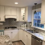 kitchen tile ideas stunning remodeled kitchen using ice gray glass subway tile backsplash.  https://www WKPIWQE