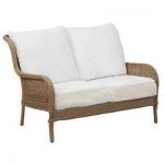 lemon grove custom wicker outdoor loveseat GQZUXEQ