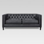 lewes tufted sofa - black - threshold™ DKCCZEW