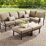 mainstays sandhill 7-piece outdoor sofa sectional set, seats 5 WLHGAZJ