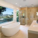 modern bathroom design contemporary bathroom features freestanding tub u0026 shower for two XKVLRJU